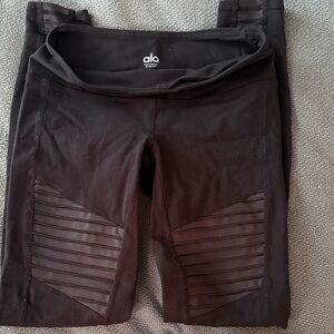 ALO Yoga Black Moto Leggings - Size XS